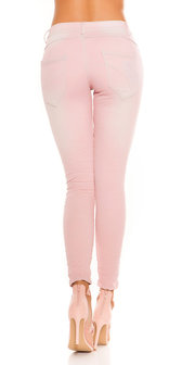 Trendy Koucla Skinnies met Low Crotch in Roze