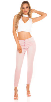 Trendy Koucla Skinnies met Low Crotch in Roze