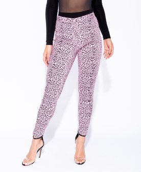  Leopard Print High Waist Jeggings