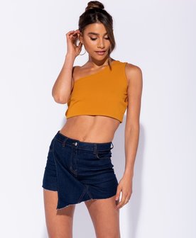 One Shoulder Crop Top 