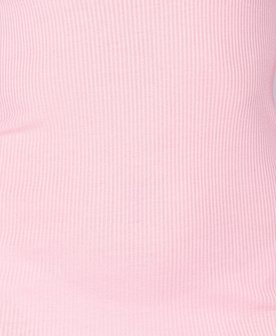 Bardot Rib Knit Bodycon Mini Dress in Roze