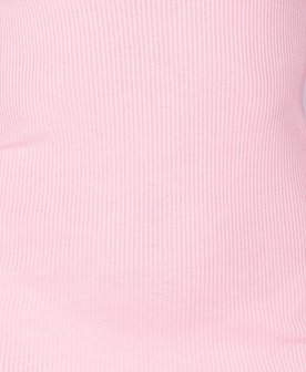 Bardot Rib Knit Bodycon Mini Dress in Roze