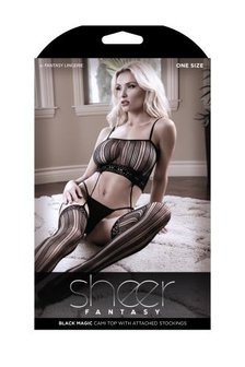 Black Magic Jarretel Catsuit