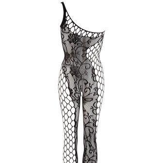 Spannende Catsuit S-L met open kruis