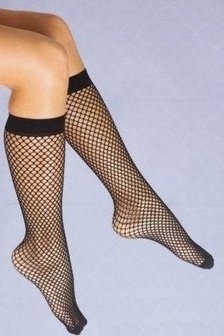 Sexy Hoge Net Sok in Zwart