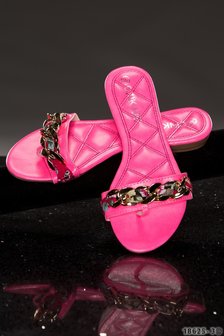 Sexy Sandalen &quot;Chain&quot; in Roze