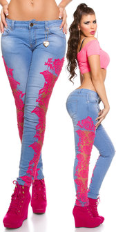 Sexy KouCla Skinny Jeans met Lace