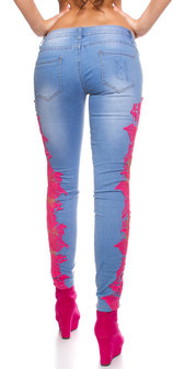 Sexy KouCla Skinny Jeans met Lace