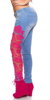 Sexy KouCla Skinny Jeans met Lace
