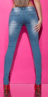 Sexy KouCla Skinny Jeans met Steentjes