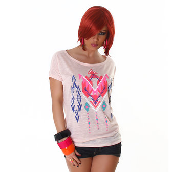 Sexy Jela London Shirt TS464 in Roze