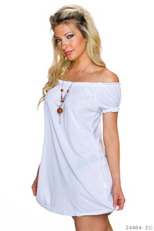 Sexy long shirt in wit