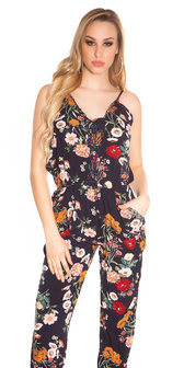 Sexy Lange Zomer Jumpsuit Coachella Style in Navy