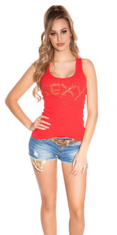 Sexy KouCla Tanktop &quot;Sexy&quot; in Rood