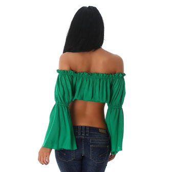 Sexy Jela London Latina Top L363 in Groen