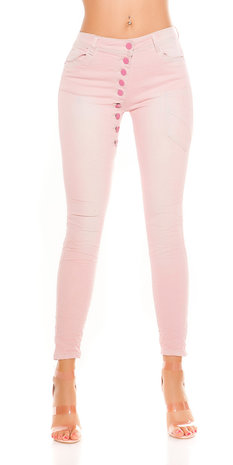 Trendy Koucla Skinnies met Low Crotch in Roze