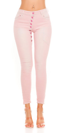 Trendy Koucla Skinnies met Low Crotch in Roze