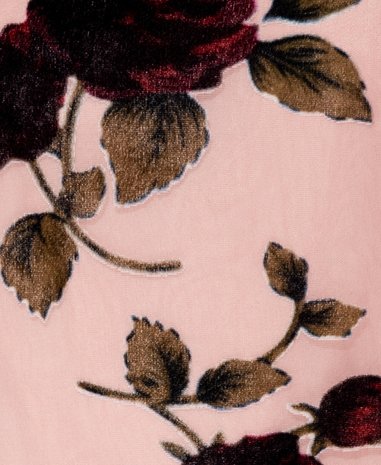 Rose Flocked Print Cami Top