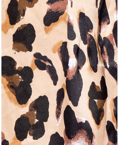  Leopard Print Wrap Detail Cami Mini Dress 