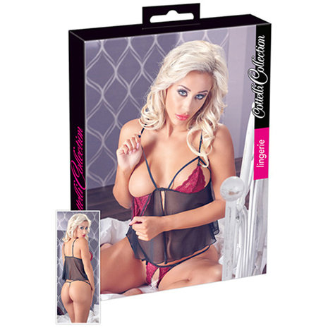 Babydoll Set Met Open Cups