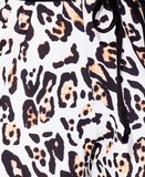 Leopard Print Cold Shoulder Playsuit 