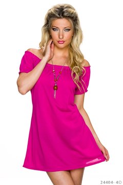 Sexy long shirt in fuschia