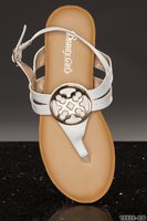 Teen Slipper 'Buckle" in Wit