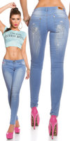 Sexy KouCla Skinny Jeans met Wings Embroidery