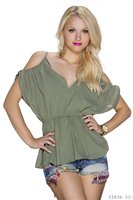 Sexy Spaghetti Strap Top in Olijf